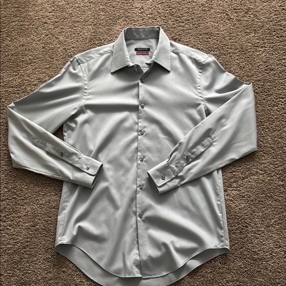 Van Heusen Gray Dress Shirt Classic Fit - Picture 1 of 3